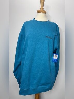 NWT Columbia Hart Mountain II Crew Sweatshirt Blue Men’s Large